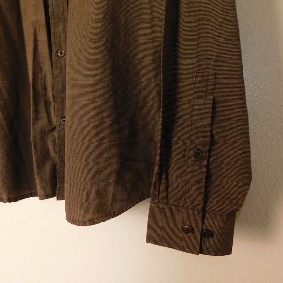 PrAna Shirt Adult XL Button Up Breathe Brown Long Sleeve Outdoor Lightweight - Picture 6 of 13
